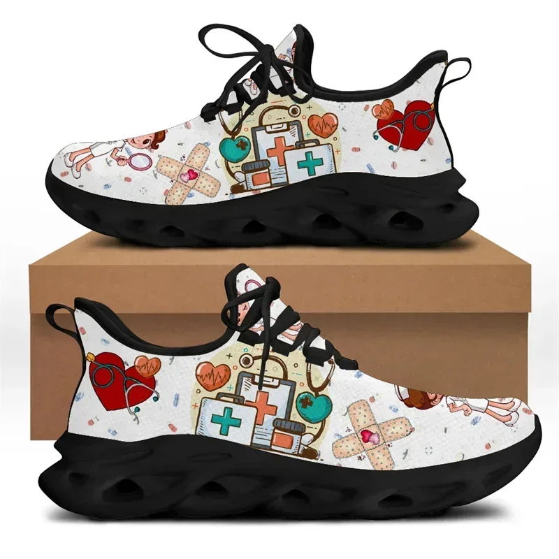 White Nursing Shoes For Women  - Embroidery White ulasan dan harga