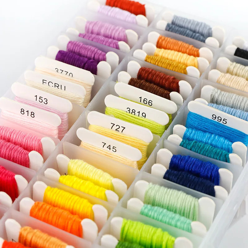 100% Cotton Embroidery Thread  - Embroidery Diy ulasan dan harga