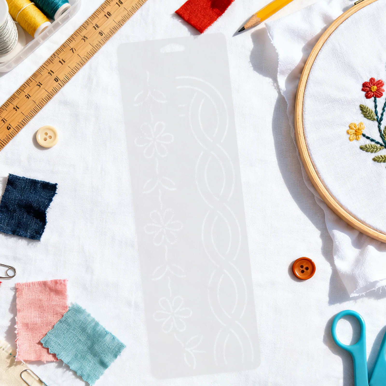 2 Pcs Corner Quilt Stencils Ha - Embroidery Pattern ulasan dan harga