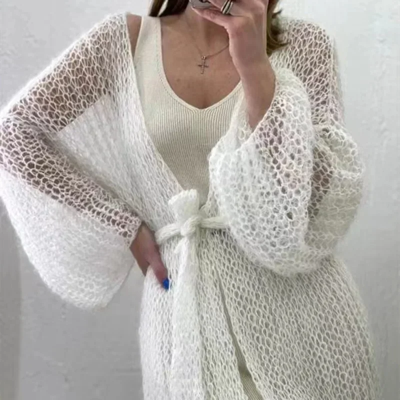 Cardigan Women Knitted Open St - Embroidery Online ulasan dan harga