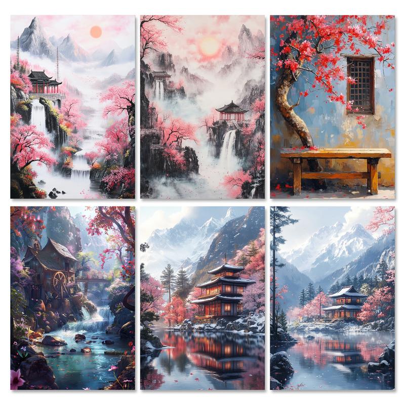 RUOPOTY Frame Diy Painting By  - Embroidery Art Painting ulasan dan harga