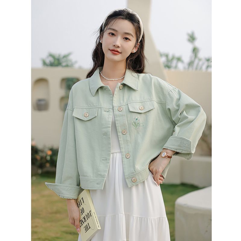 2026 New Female Student Shorts - Embroidery Jeans ulasan dan harga