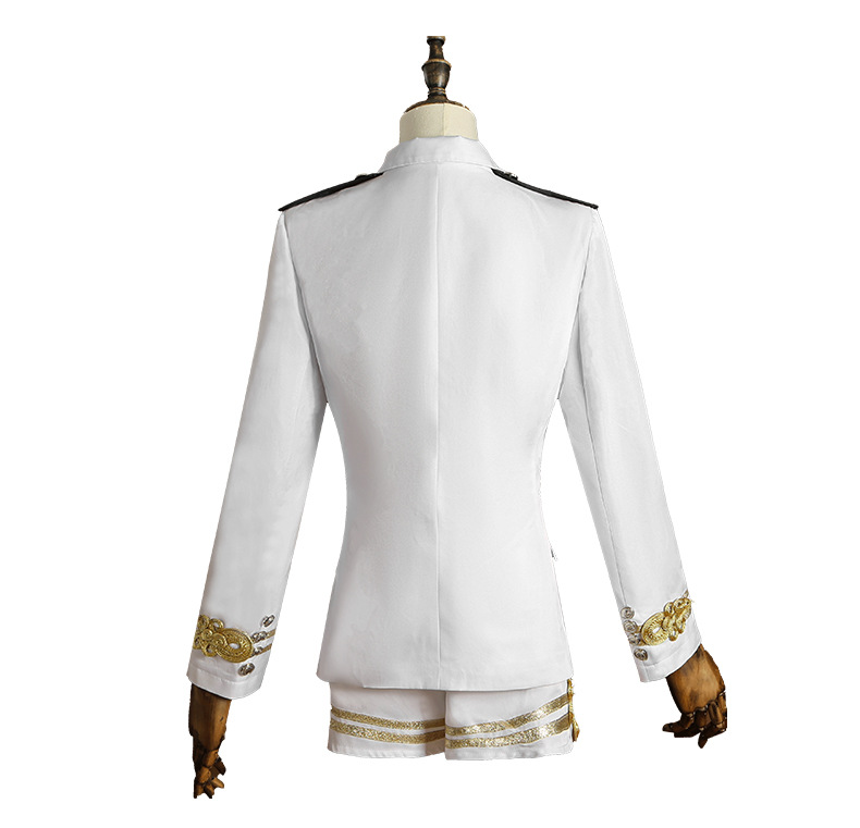 Women Black White Sailor Capta - Embroidery White ulasan dan harga